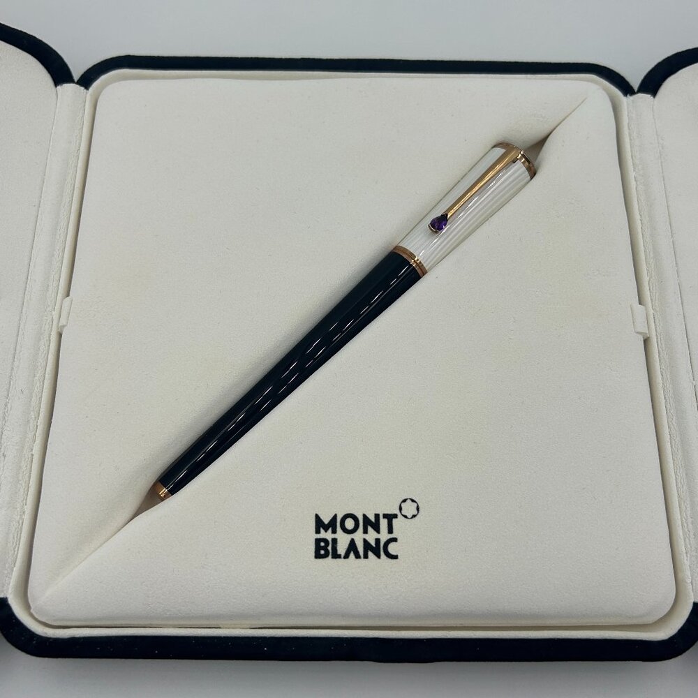 MONTBLANC Ingrid Bergman La Donna Special Edition Ballpoint Pen Amethyst Stone